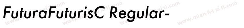 FuturaFuturisC Regular字体转换